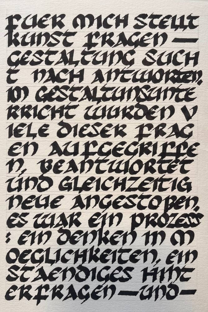 Rau Steinmetz - Schrift